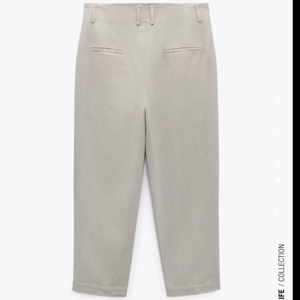 NWOT SLIGHT TEAR Cropped tapered fit pants — Zara - Picture 5 of 8